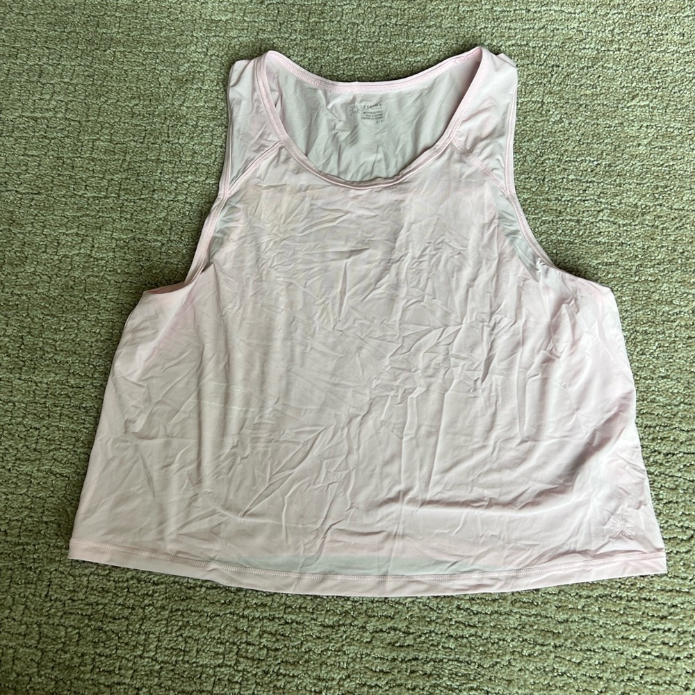 Aerie Light Pink Sleeveless Athletic Crop Tank Top